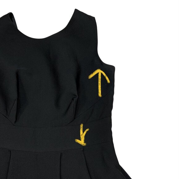 Kate Spade Marilyn Dress 4 Black Bow Sleeveless Mini - Picture 7 of 15